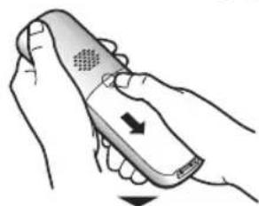 PANASONIC KX-TG6881G - Einsetzen des Akkus - 1