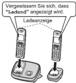 PANASONIC KX-TG6524G - Laden des/der Akku(s) - 1