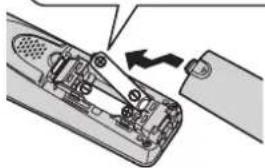 PANASONIC KX-TG6524G - Einsetzen der Akkus - 2
