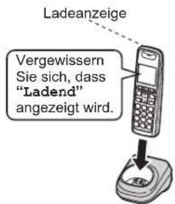 PANASONIC KX-TG6461GT - Laden des/der Akku(s) - 1