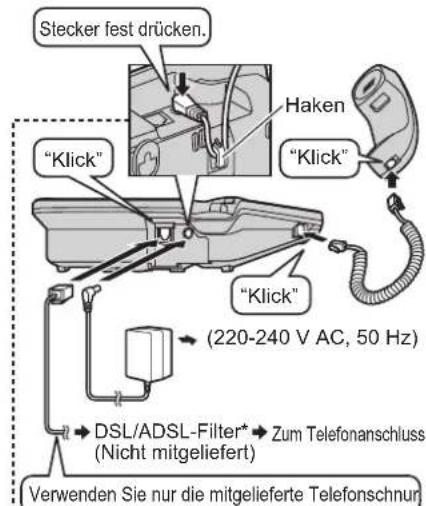 PANASONIC KX-TG6461GT - Anschlüsse - 1