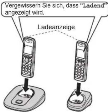 PANASONIC KX-TG6424G - Laden des/der Akku(s) - 1