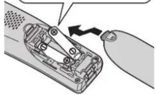 PANASONIC KX-TG6424G - Einsetzen der Akkus - 2