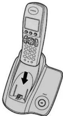 PANASONIC KX-TCD300G - Laden des/der Akku(s) - 1