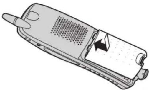PANASONIC KX-TCD290G - Einsetzen der Akkus - 3