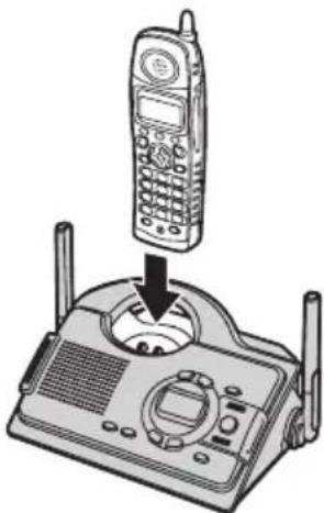 PANASONIC KX-TCD290G - Einsetzen der Akkus - 6