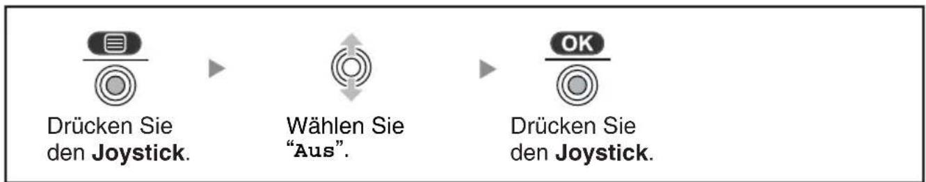 PANASONIC KX-TCA364 - ♦ Ausschalten des Walkie-Talkie - 1