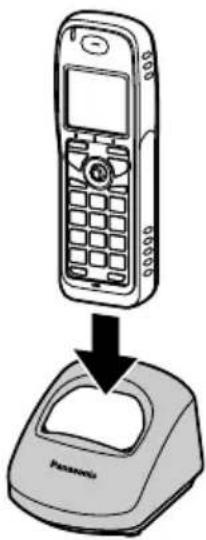 PANASONIC KX-TCA364 - Einsetzen des Akkus - 2