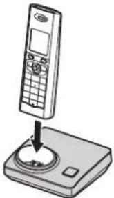 PANASONIC KX-TG8220G - Laden des/der Akku(s) - 1