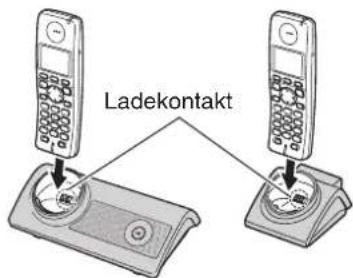PANASONIC KX-TG8122G - Laden des/der Akku(s) - 1