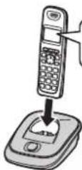 PANASONIC KX-TG2511G - Laden des/der Akku(s) - 1
