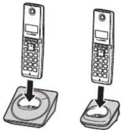 PANASONIC KX-TG1712G - Einsetzen der Akkus - 3