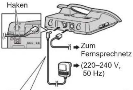 PANASONIC KX-TG1103G - Anschlüsse - 1