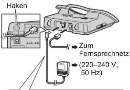 PANASONIC KX-TG1100AR - Anschlüsse - 1