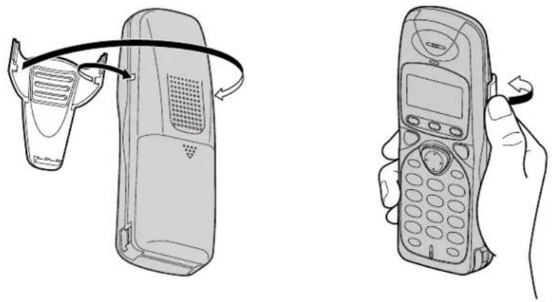 PANASONIC KX-TCD706GS - Trageclip anbringen - 1