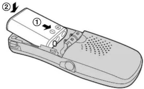 PANASONIC KX-TCD560 - Battery installation - 1