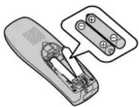 PANASONIC KX-TCD200AR - Einsetzen der Akkus - 1