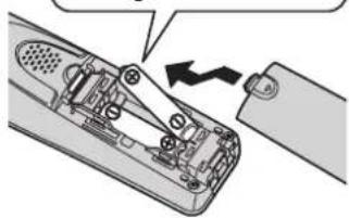 PANASONIC KX-TG6583 - Battery installation - 2