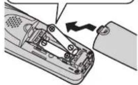 PANASONIC KX-TG6591G - Einsetzen der Akkus - 2