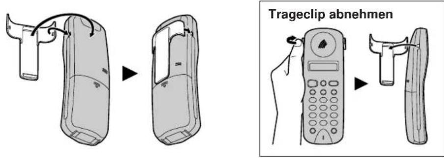 PANASONIC KX-TCD960 - Trageclip anbringen - 1