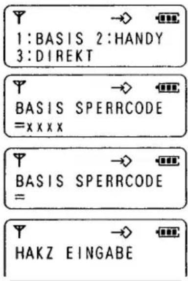 PANASONIC KX-TCD920 - Hauptamtskennzahlen (HAKZ) eingeben - 1