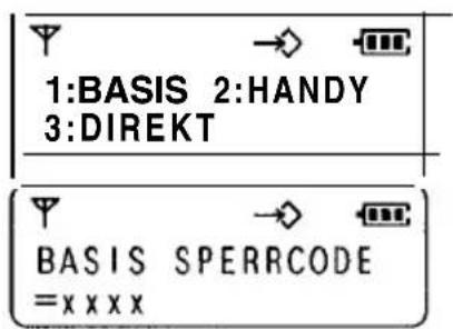 PANASONIC KX-TCD920 - Ändern des Basis Sperrcode - 1