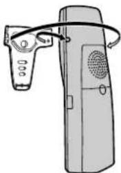 PANASONIC KX-TCD820G - Verwendung des Trageclips - 1