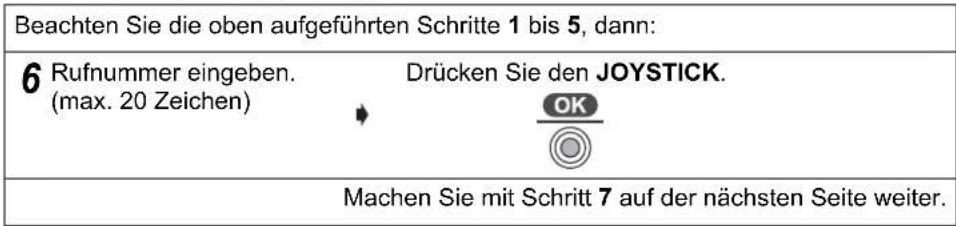 PANASONIC KX-TCD535GM - Eine Nummer manuell eingeben - 1