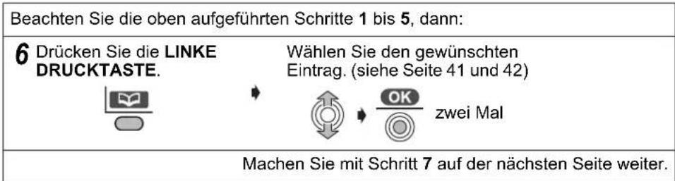 PANASONIC KX-TCD535GM - Nummer aus dem Mobilteil-Telefonbuch wählen - 1