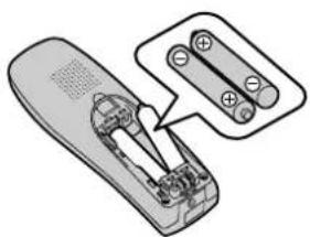 PANASONIC KX-TCD220E - Battery installation - 1