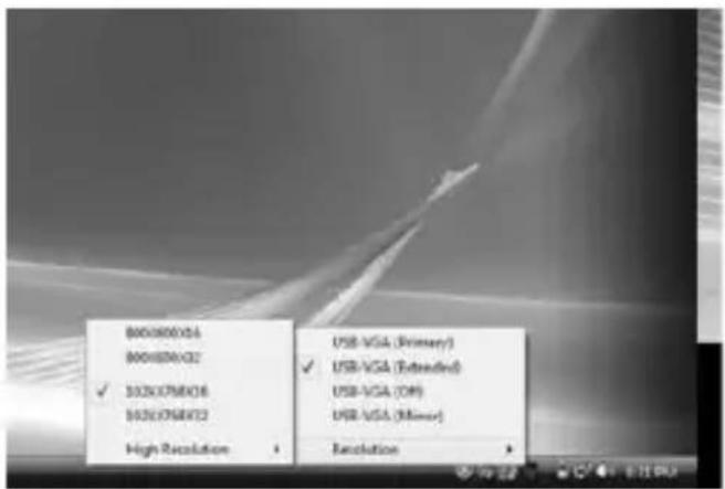 8001800X6 8001800X2 ✓ 352X798X16 352X798X12 High Resolution USB-VGA (Primary) ✓ USB-VGA (Extended) USB-VGA (OP) USB-VGA (Minor) Resolution