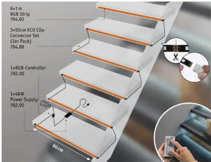 Paulmann 703.10 - YourLED ECO-Strips (12 V) - 4