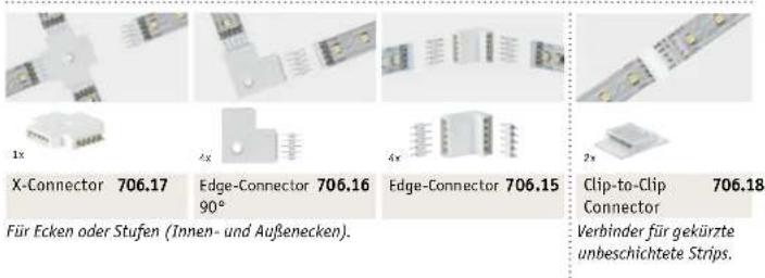 Paulmann 703.10 - Verbinder für alle MaxLED-Strips (24 V) - 3