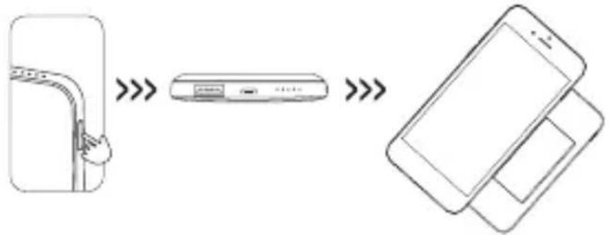 XLayer Powerbank Wireless 4.000 - Laden eines induktiven Gerätes auf der Powerbank - 1