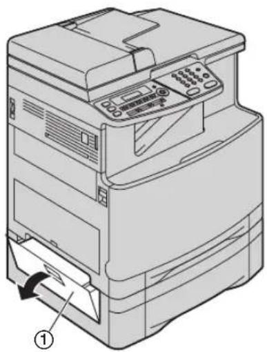PANASONIC KX-MC6020G - Wenn sich das Papier am optionalen Papier-Eingabefach staut - 1