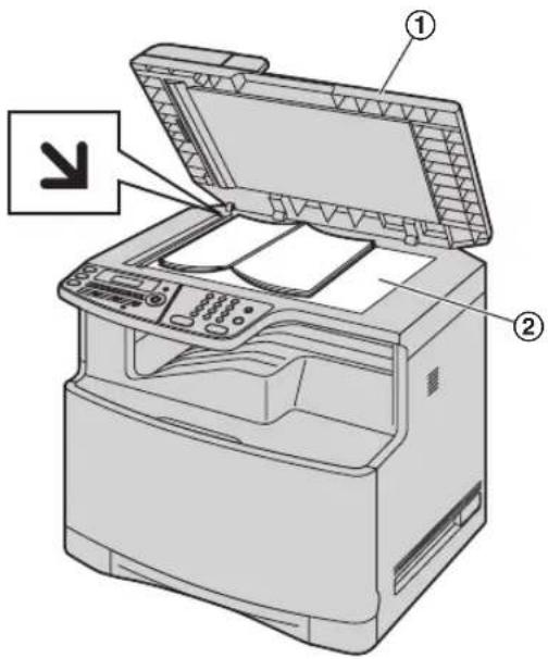 PANASONIC KX-MC6020G - Nutzung des Vorlagenglases des Scanners - 1
