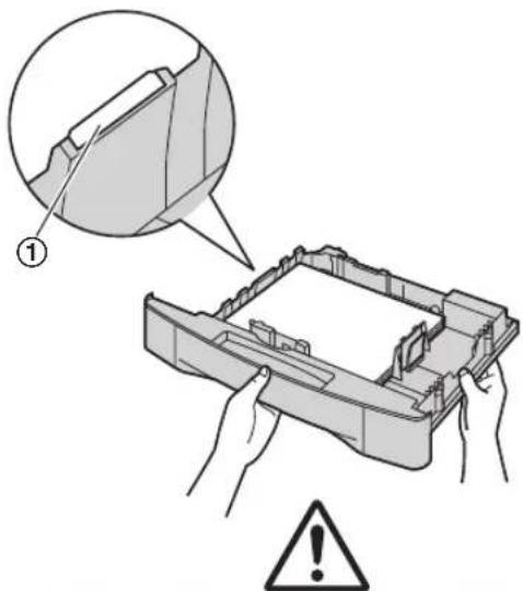 PANASONIC KX-MC6020G - Sicherheitshinweise zum optionalen Papier-Eingabefach - 2