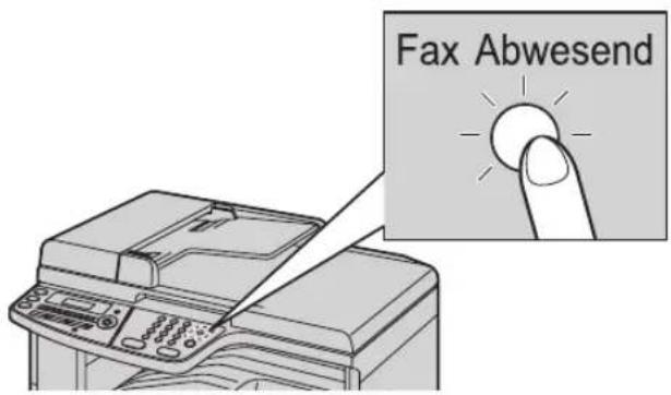 PANASONIC KX-MC6020G - Aktivieren des FAX-Modus - 1