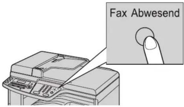 PANASONIC KX-MC6020G - Aktivieren des TEL/FAX-Modus - 1