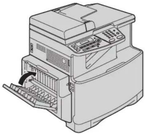 PANASONIC KX-MC6020G - Wenn sich das Dokument an der Papierausgabe der automatischen Duplexeinheit staut: - 2