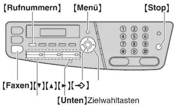PANASONIC KX-MC6020G - Speichern von Einträgen für die Zielwahlfunktion und im Navigator-Telefonbuch - 1