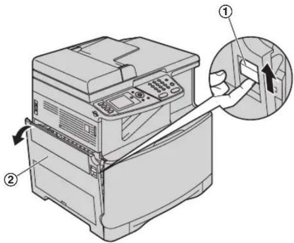 PANASONIC KX-MC6260 - Reinigen des Papierschachts - 1