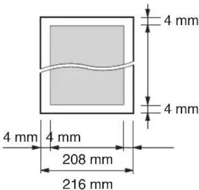 4 mm 4 mm 4 mm 4 mm 208 mm 216 mm