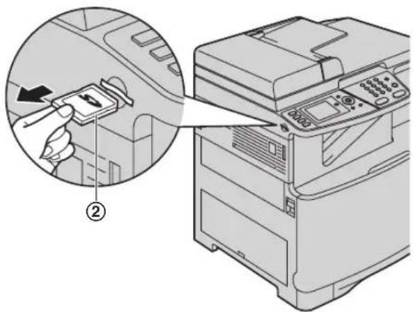 PANASONIC KX-MC6260 - SD-Karte entfernen - 2
