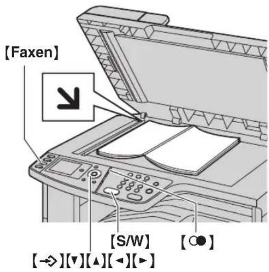 [Faxen] [S/W] [→][▼][▲][←][►] [○●]