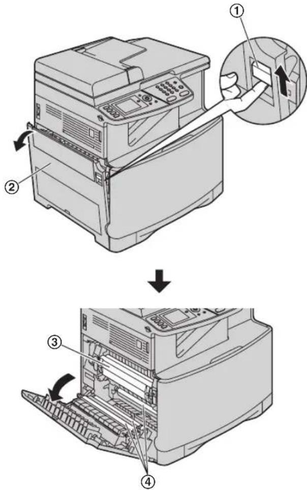 PANASONIC KX-MC6260 - Wenn sich das Papier im Geräteinnern staut - 1