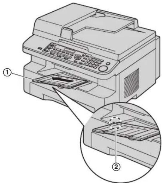 PANASONIC KX-MB781G - Wenn die Verlängerung nicht fixiert ist - 1