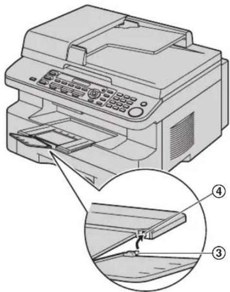 PANASONIC KX-MB781G - Wenn der obere Teil der Verlängerung nicht fixiert ist - 2