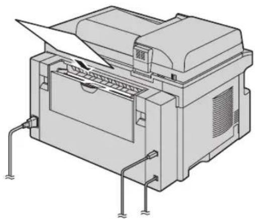 PANASONIC KX-MB781G - Wenn das Aufzeichnungspapier im manuellen Eingabefach nicht richtig in das Gerät eingezogen wird - 1