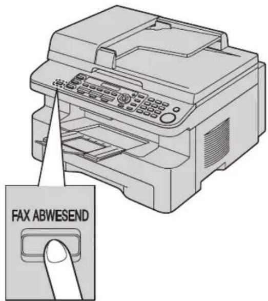 PANASONIC KX-MB781G - Aktivieren des TEL/FAX-Modus - 1